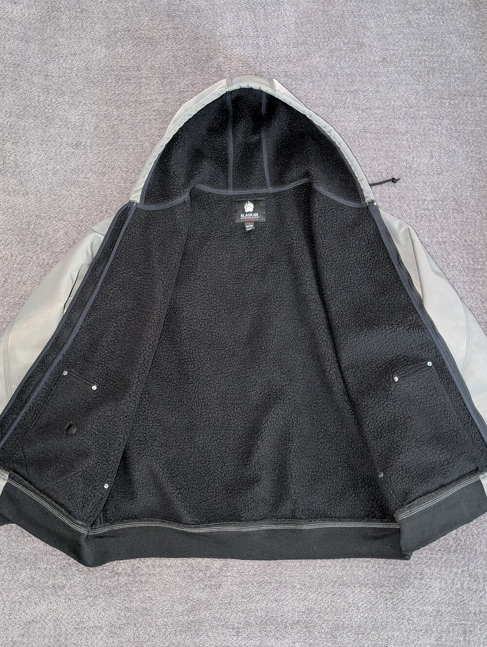 Duluth Trading Company Alaskan Hardgear Prudhoe Bay Jacket Gray Men's 2XL TALL - Picture 3 of 6